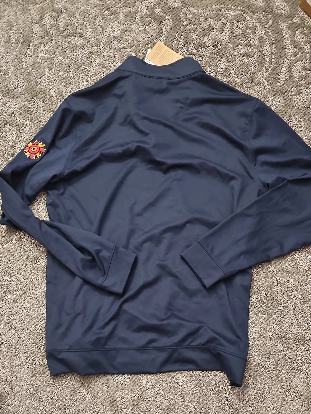 Swannies Golf Mens Large Blue 1/4 Zip Pullover FIESTA MCKINNON SZ L